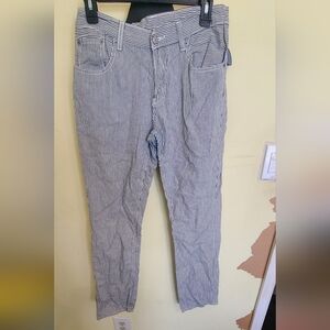 Levi's women's Pinstripe Chinos - Black and White